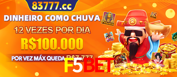 Banner do programa de recompensas Recomende para amigos do F5BET, detalhando os bônus por convidar amigos, com prêmios que chegam a R$288.888.
